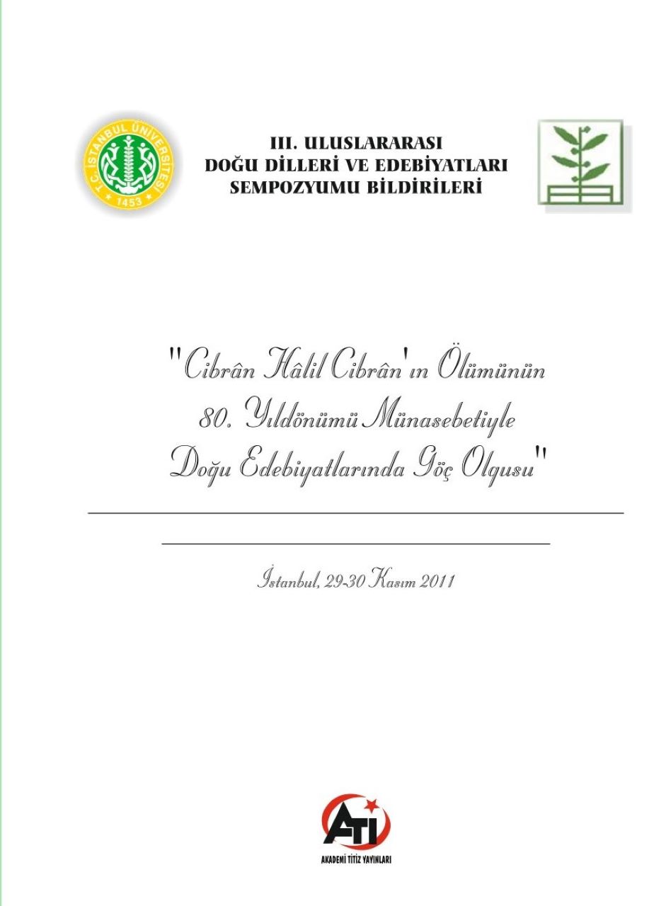 Cibrân Halîl Cibrân’ın Ölümünün 80. Yıldönümü Münasebetiyle Doğu Edebiyatlarında Göç Olgusu